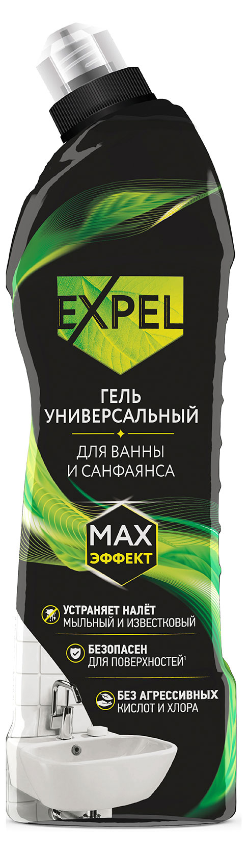 

Чистящий гель для ванны и санфаянса Expel Универсальный, 750 мл