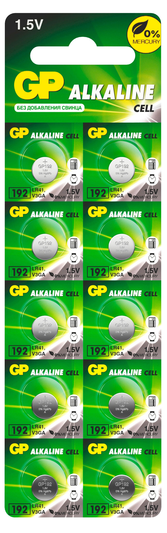 Изображение товара Батарейка GP Alkaline LR41, 10 шт