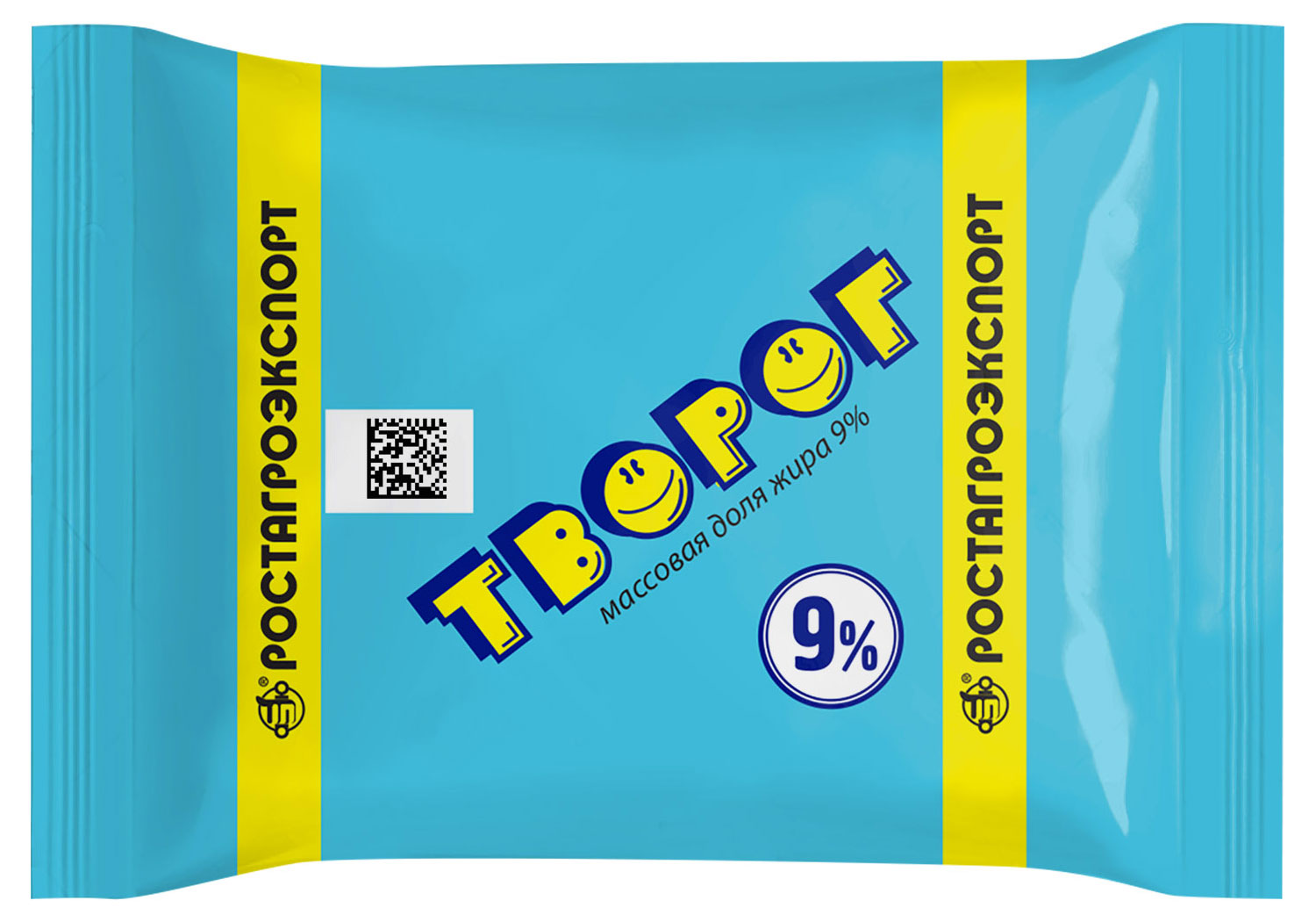 Изображение товара Творог «Ростагроэкспорт» брикет 9% БЗМЖ, 180 г