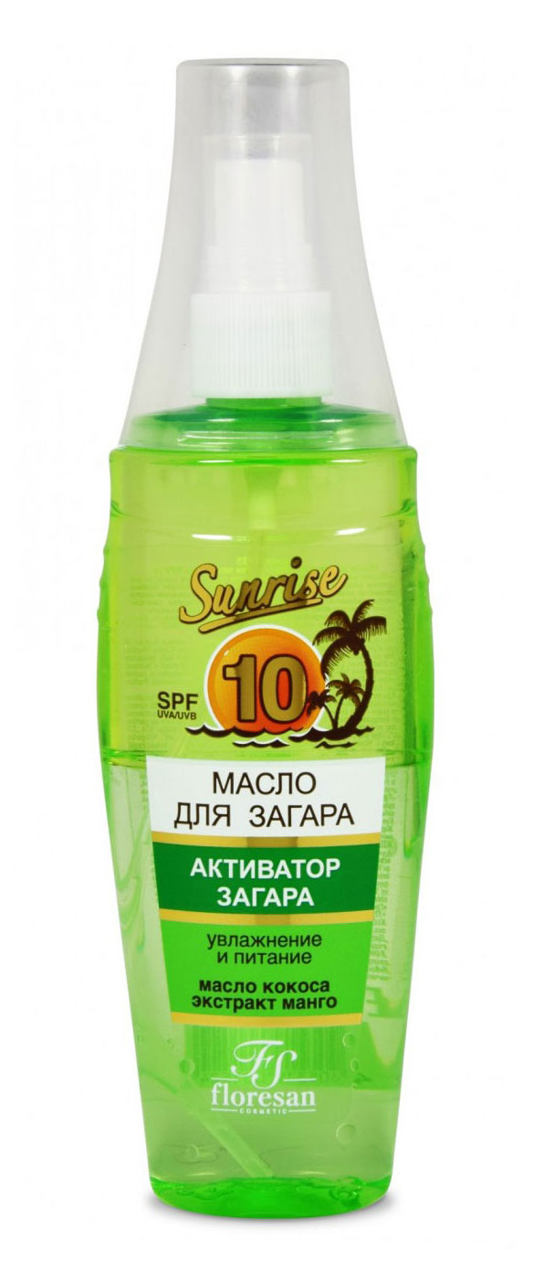 Изображение товара Спрей-масло для загара Floresan Активатор фруктовая экзотика SPF 10, 135 мл
