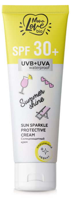 

Крем солнцезащитный MonoLove BIO мерцающий SPF 30+, 100 мл