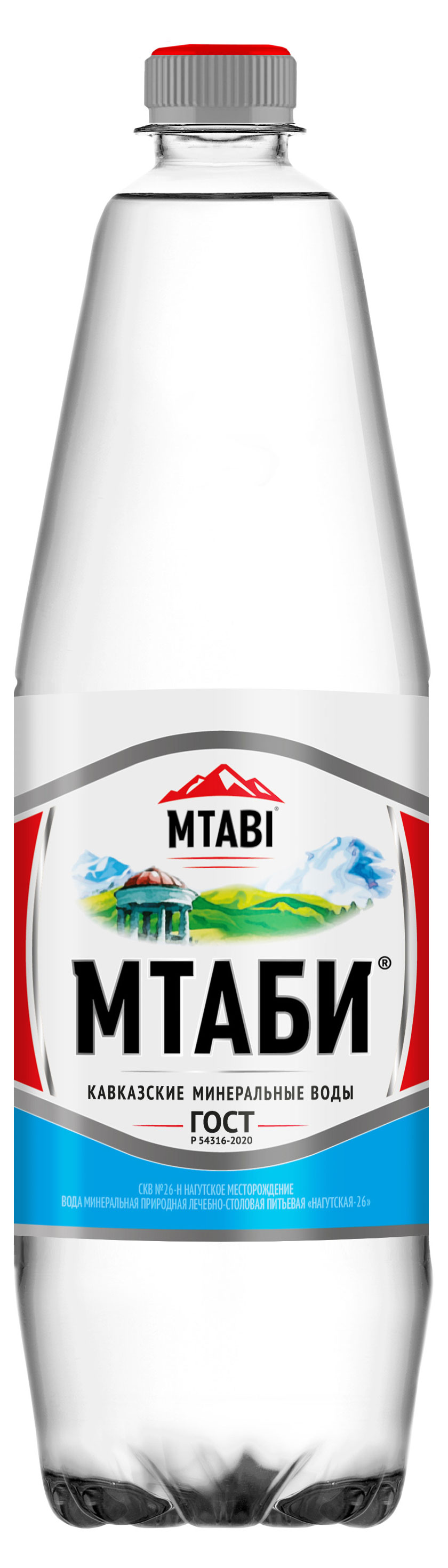 

Вода минеральная МТАБИ Нагутская-26 с газом, 1,25 л