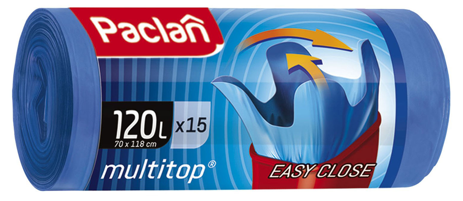 

Мешки для мусора Paclan Multi-Top 120 л, 15 шт