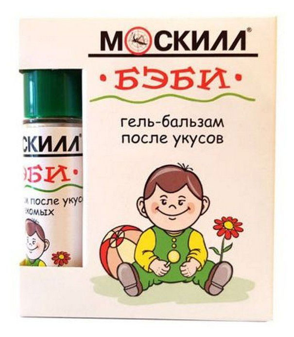 

Гель-бальзам после укусов насекомых Москилл Беби ролик, 12 мл
