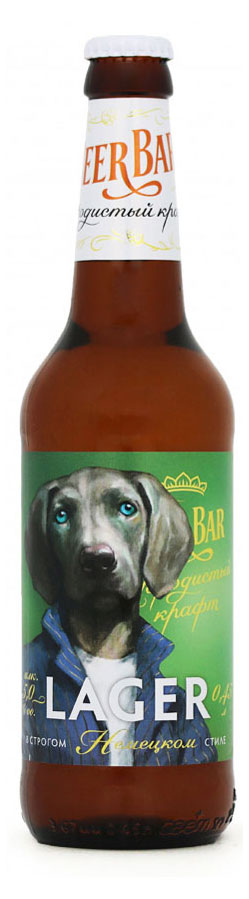 Изображение товара Пиво Букет Чувашии светлое Породистый крафт Лагер 5% 450 мл