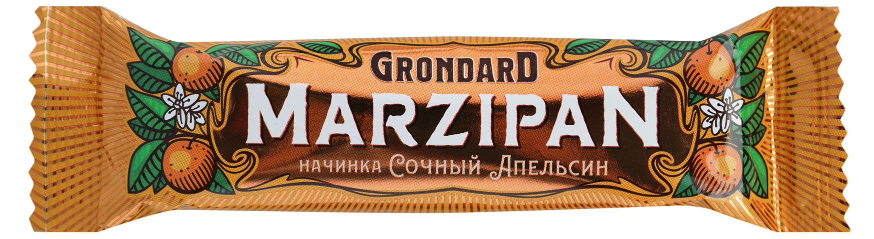 

Батончик марципановый GRONDARD с начинкой сочный апельсин, 50 г