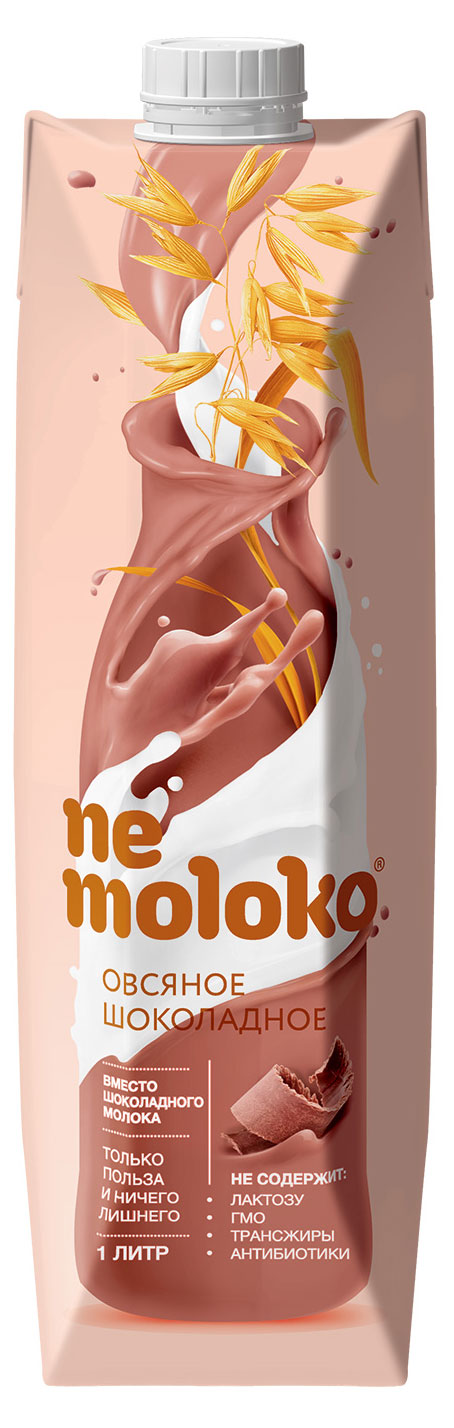 

Напиток овсяный Nemoloko шоколадный для детей старше 3х лет 3,2%, 1 л