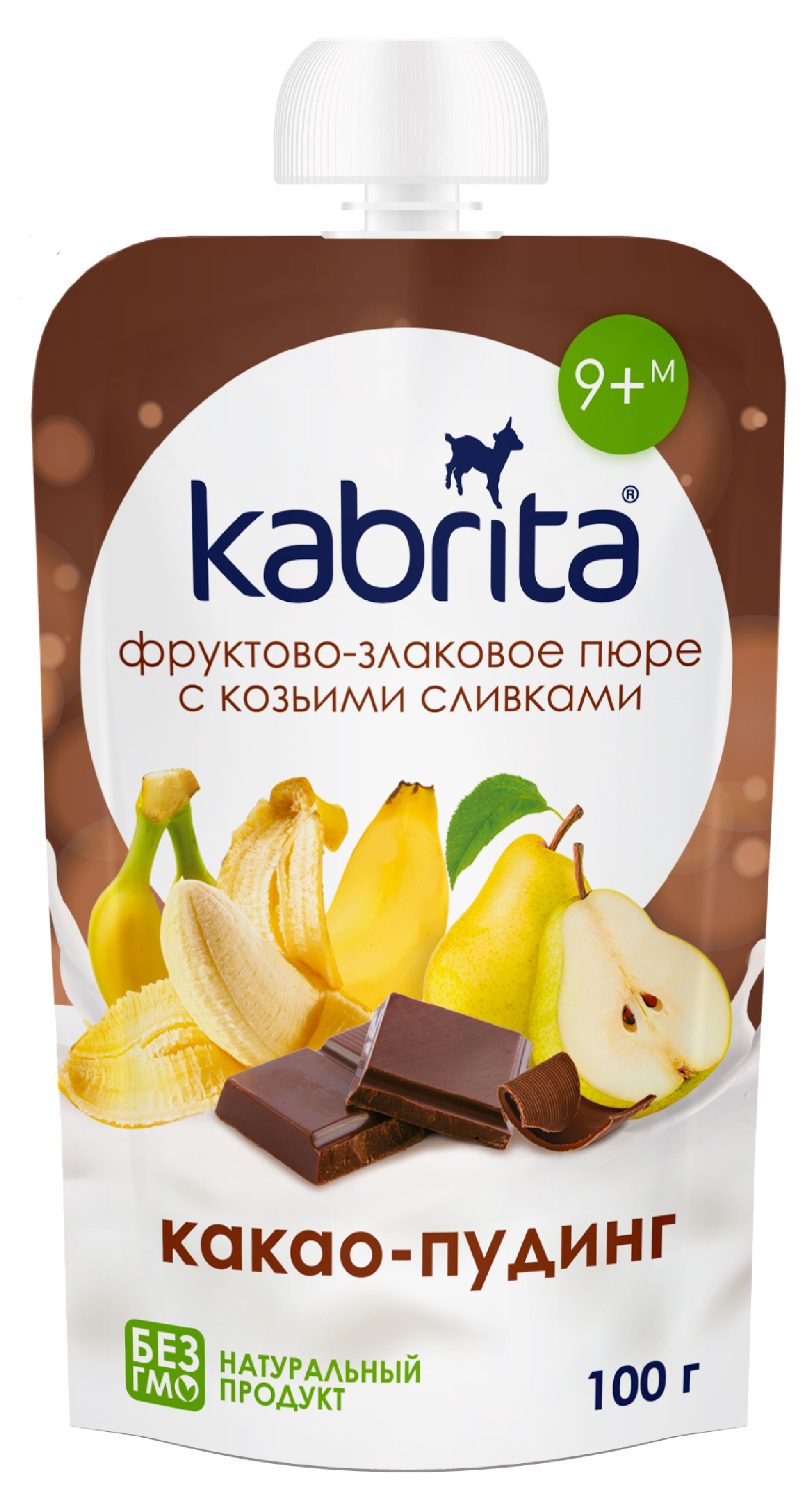

Пюре Kabrita на козьих сливках какао пудинг с 9 мес., 100 г