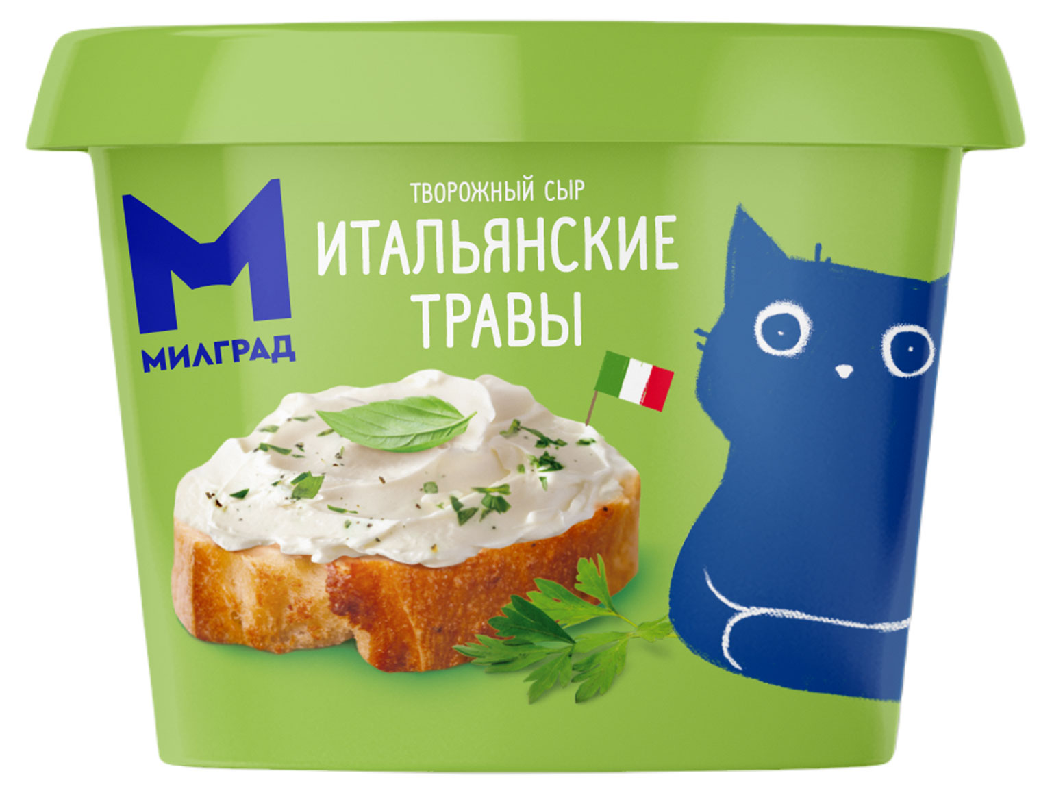 

Сыр творожный с травами Милград 60% БЗМЖ, 130 г