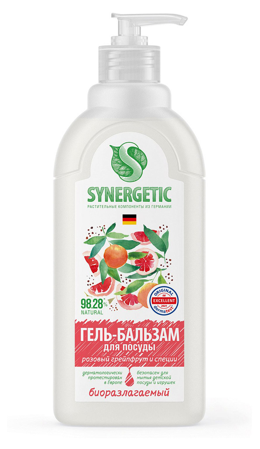 

Гель-бальзам для мытья посуды Synergetic Розовый грейпфрут и Специи, 500 мл