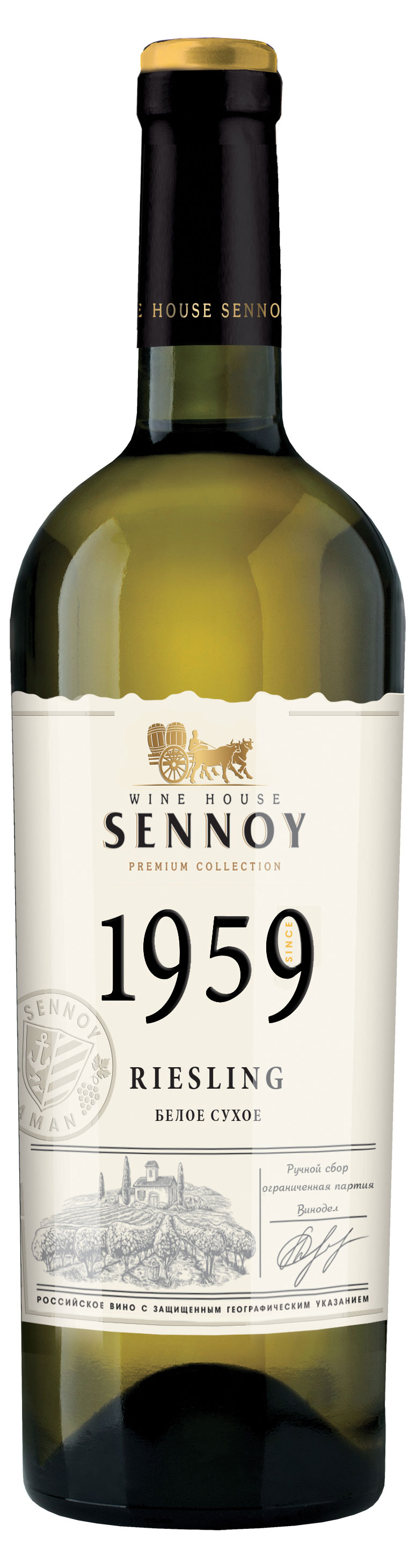 

Вино Sennoy 1959 Рислинг белое сухое Россия, 0,75 л