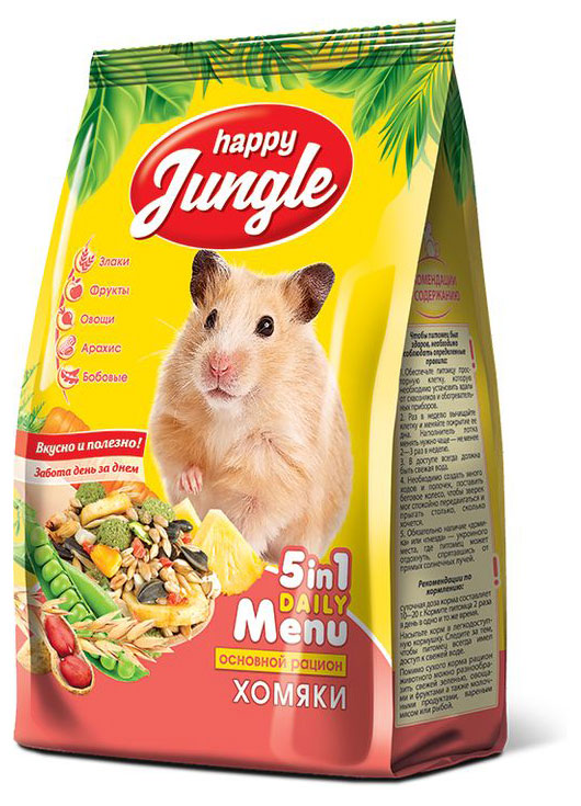 

Корм для хомяков Happy Jungle, 400 г