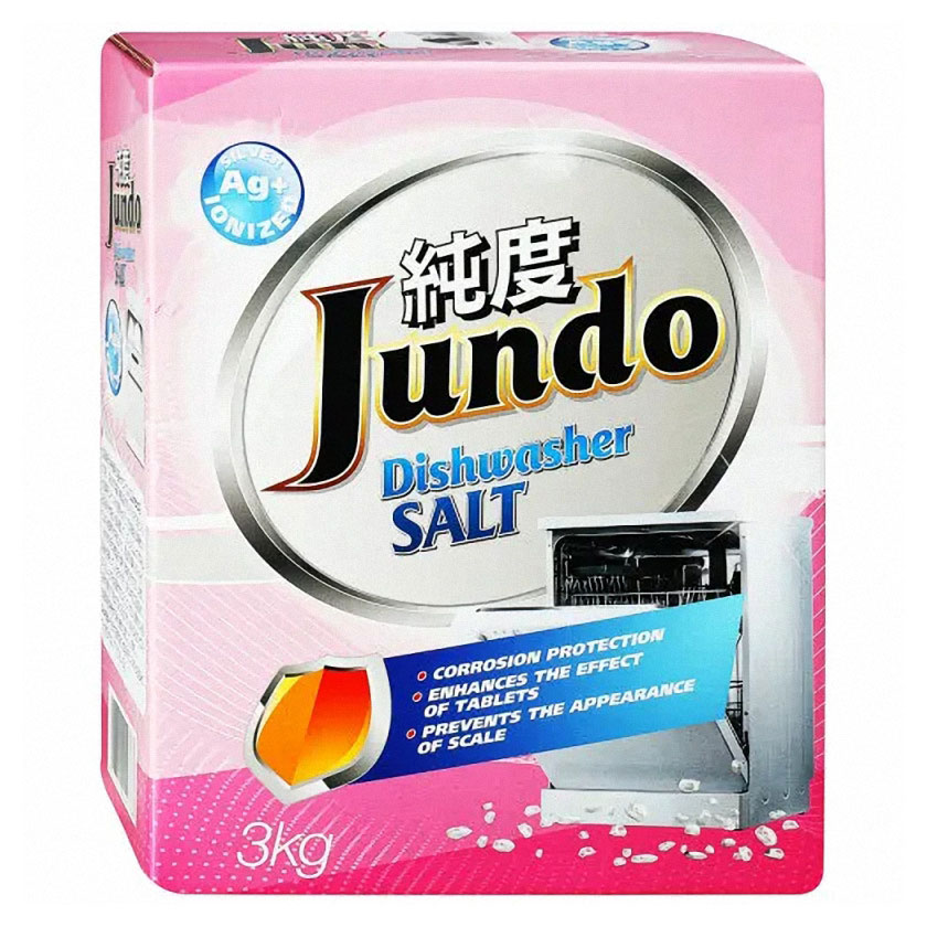 

Соль для посудомоечных машин Jundo ионизированная серебром, 3 кг