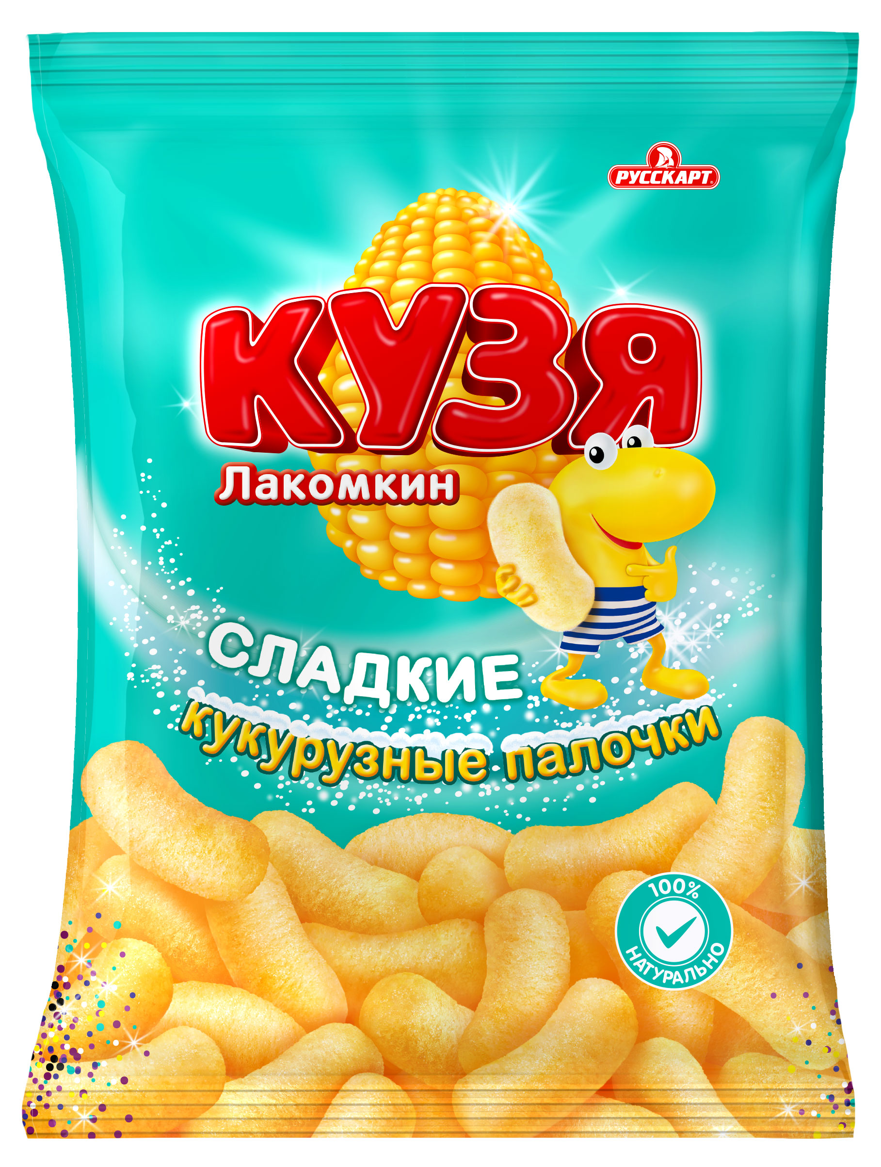 

Палочки кукурузные Русскарт КУЗЯ Лакомкин сладкие, 140 г