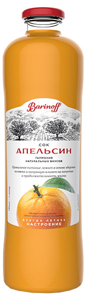 

Сок апельсиновый Баринофф с мякотью, 1 л