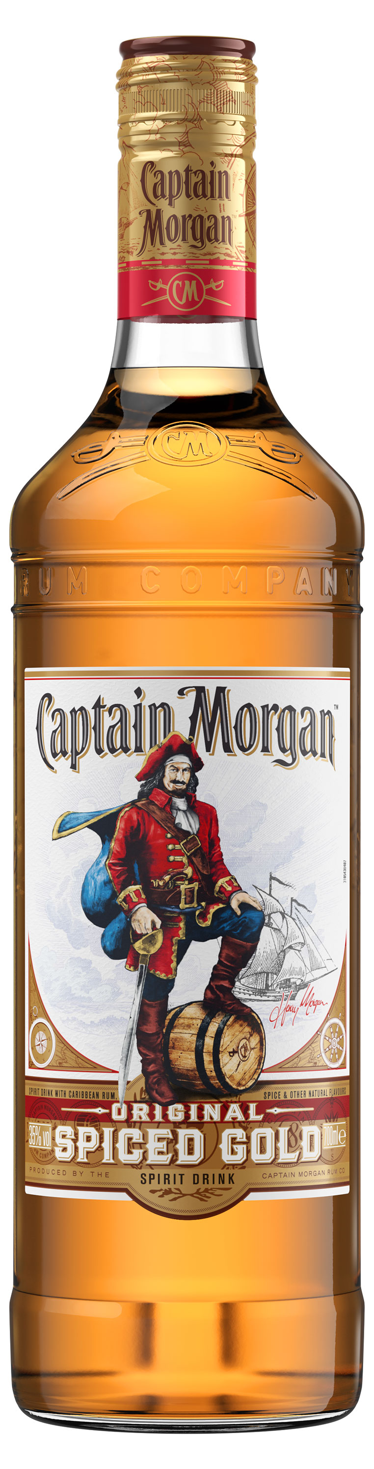 Изображение товара Ром Captain Morgan Spiced Gold Original 0,7 л Шотландия — пряный и мягкий напиток