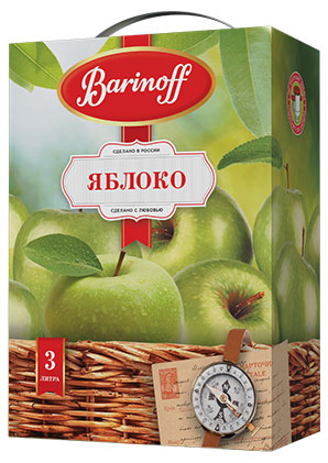 

Напиток яблочный Баринофф сокосодержащий, 3 л
