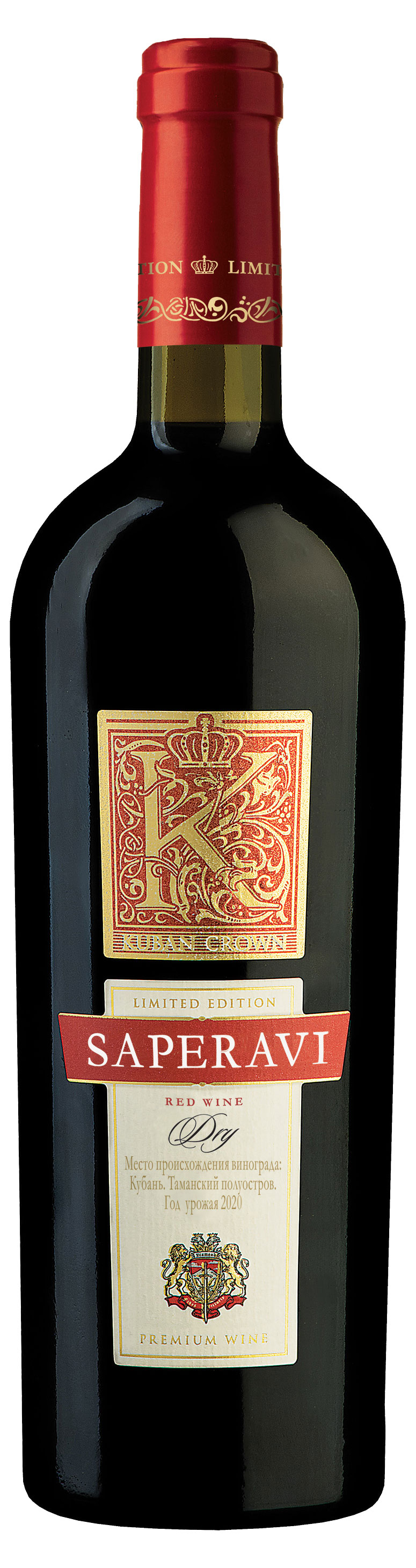 

Вино Kuban Crown Saperavi красное сухое Россия, 0,75 л