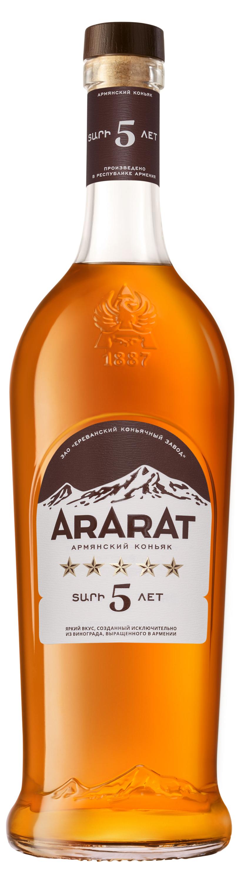 Изображение товара Коньяк ARARAT 5 звезд, армянский напиток, 1 л, высокое качество
