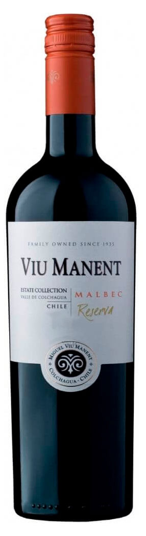 

Вино Viu Manent Estate Collection Reserva Malbec красное сухое Чили, 0,75 л