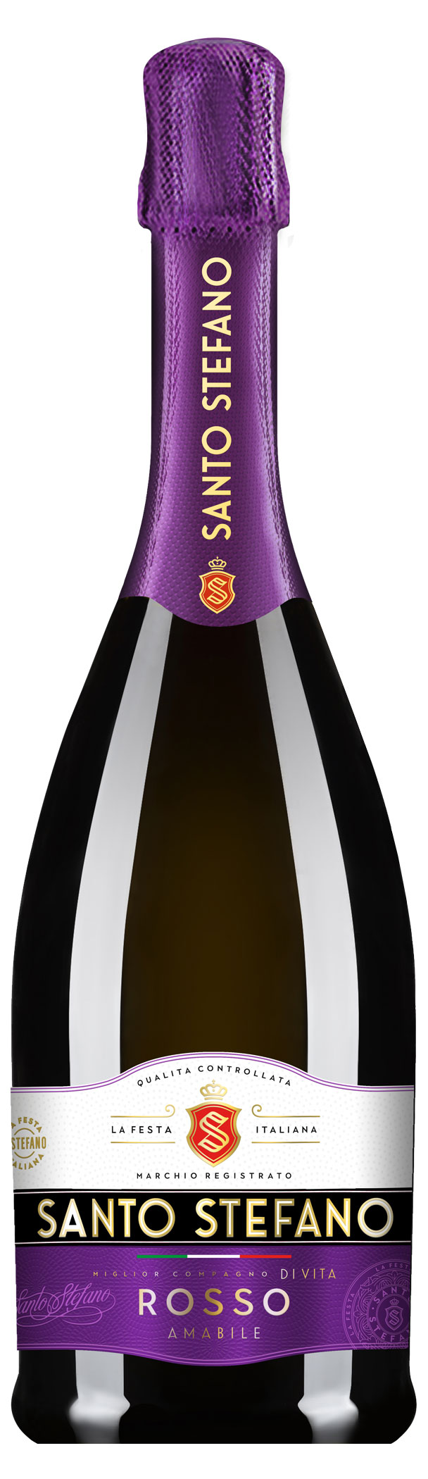 

Плодовый алкогольный продукт Santo Stefano Rosso Amabile красный полусладкий Россия, 0,75 л