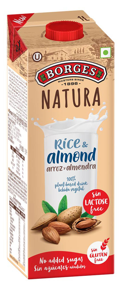 

Напиток Borges Natura на основе миндаля и риса, 1 л