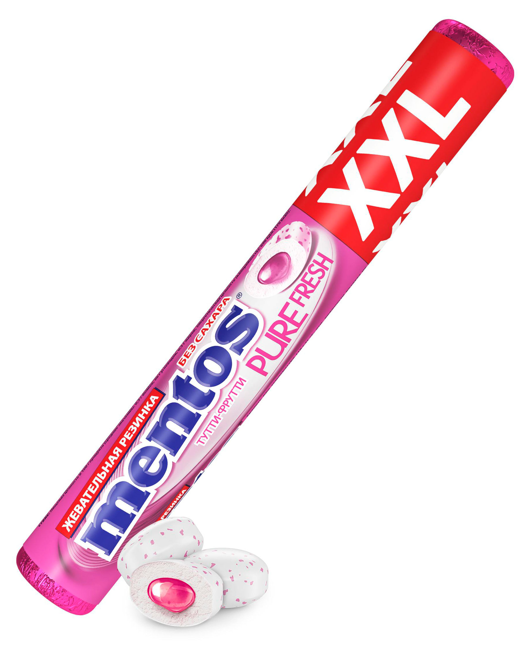 

Резинка жевательная Mentos Pure Fresh Тутти-Фрутти, 23,3 г