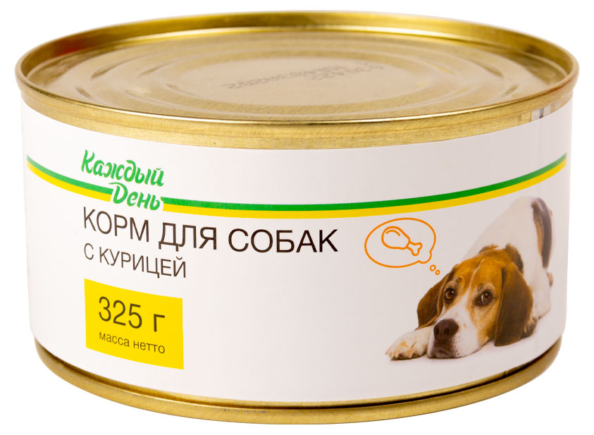 

Корм для собак Каждый день с курицей, 325 г