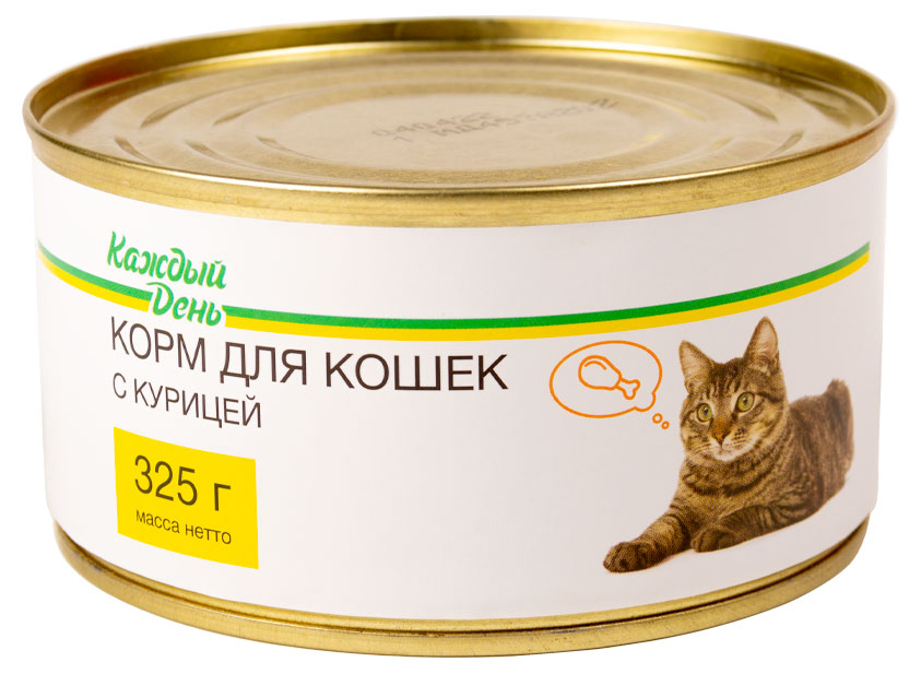 

Корм для кошек Каждый день с курицей, 325 г