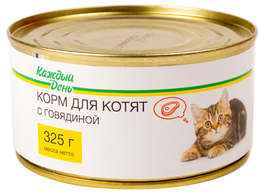 

Корм для котят Каждый день консервированный, 325 г