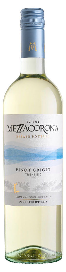 

Вино Mezzacorona Pinot Grigio Trentino белое сухое Италия, 0,75 л