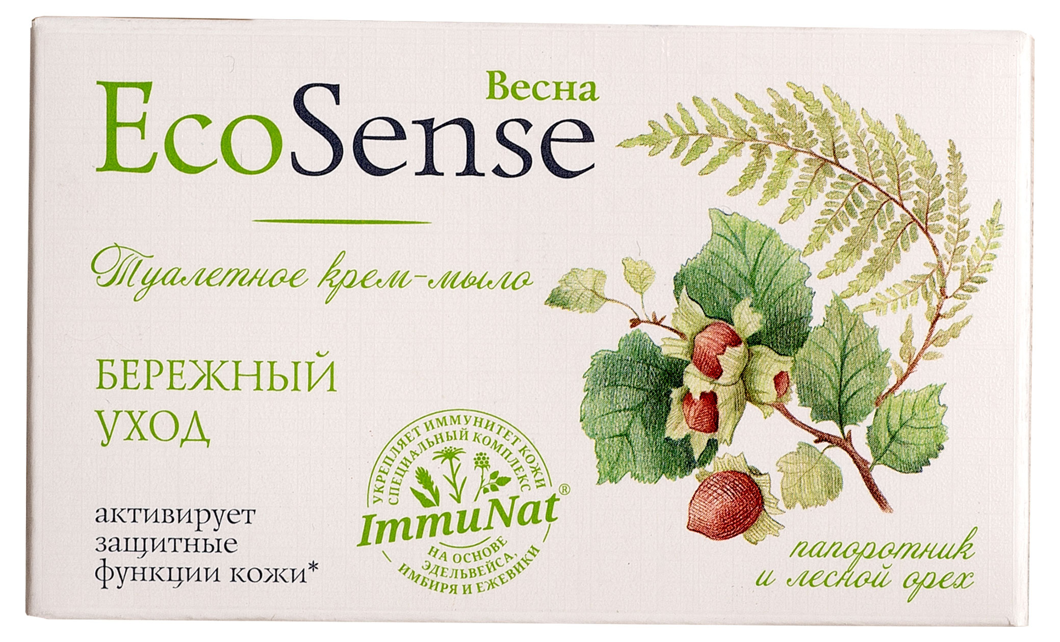 

Крем-мыло туалетное Весна Ecosense Папоротник и лесной орех, 90 г