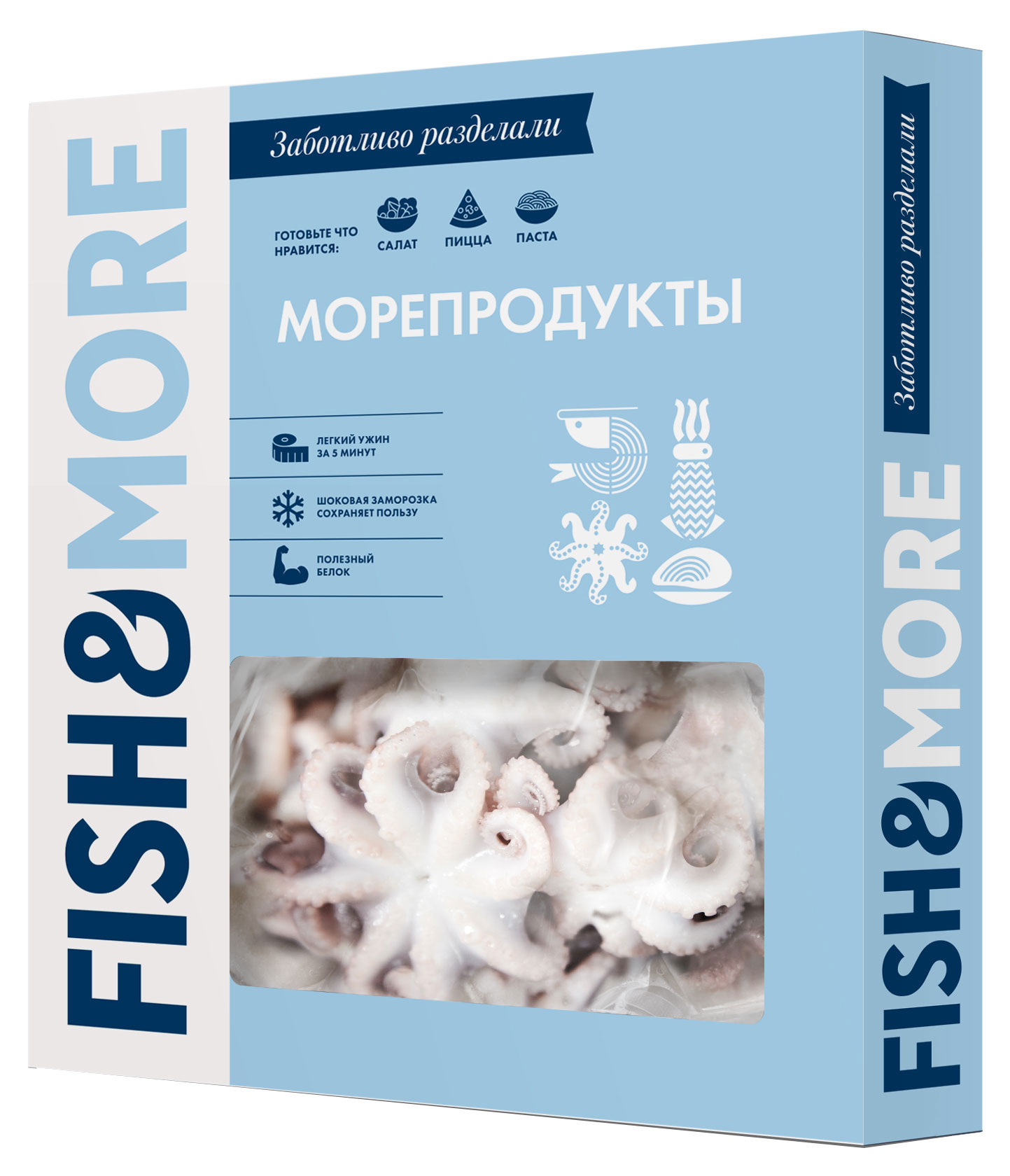 

Осьминоги Fish&More молодые неразделанные свежемороженые, 300 г