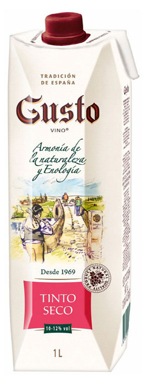

Вино Gusto Vino красное сухое Россия, 1 л