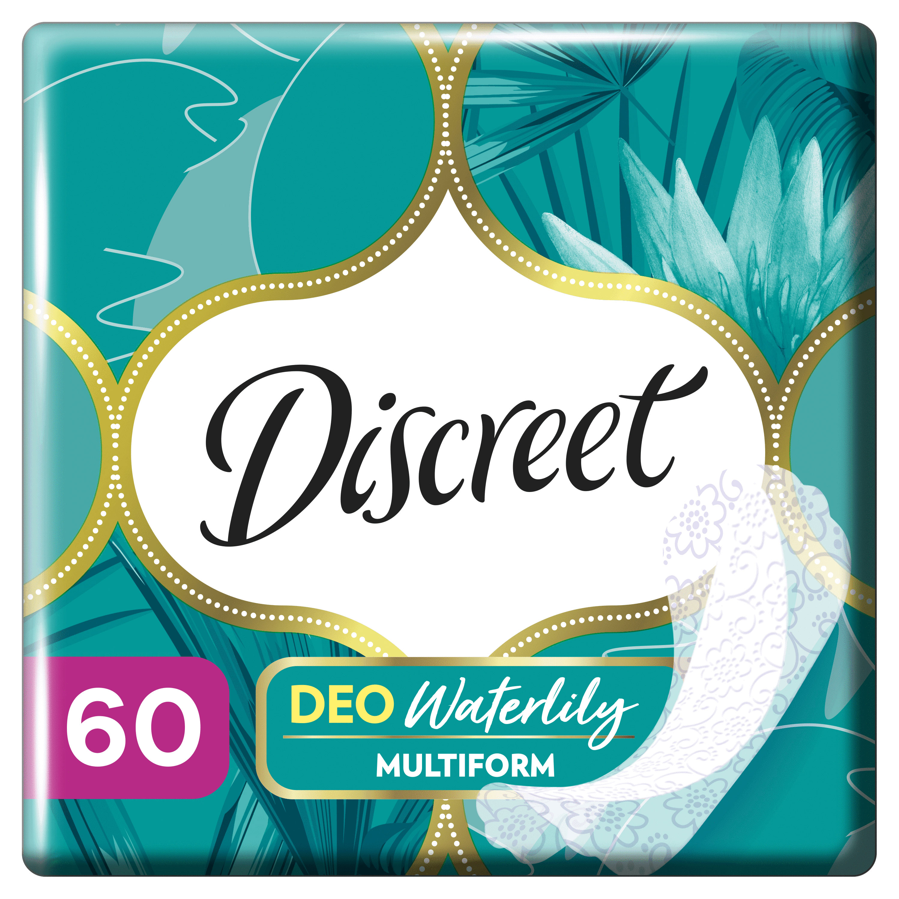 

Прокладки ежедневные Discreet Multiform Водная лилия, 60 шт