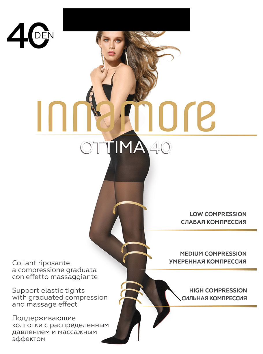 

Колготки женские Innamore Ottima 40 den Nero, размер 4