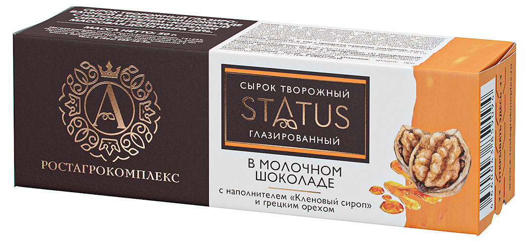 

Сырок творожный А.Ростагрокомплекс с кленовым сиропом и грецким орехом 26% БЗМЖ, 50 г