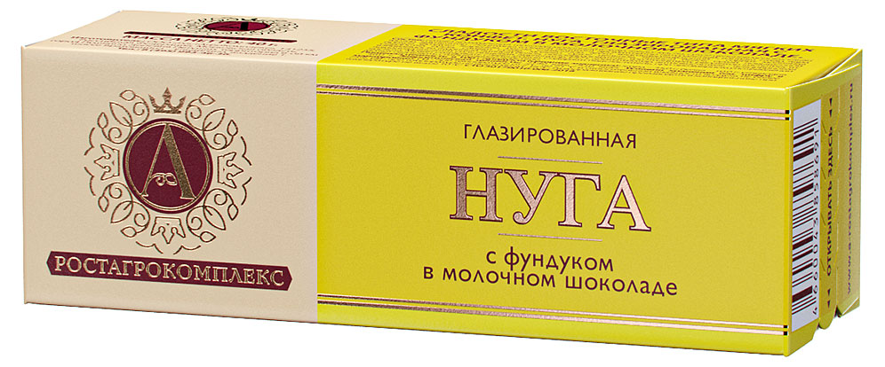 

Нуга глазированная А.Ростагрокомплекс с фундуком в молочном шоколаде, 40 г