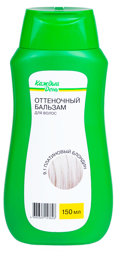 

Бальзам для волос Каждый день оттеночный Платиновый, 150 мл