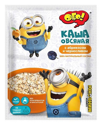 

Каша овсяная ОГО! абрикос чернослив, 40 г