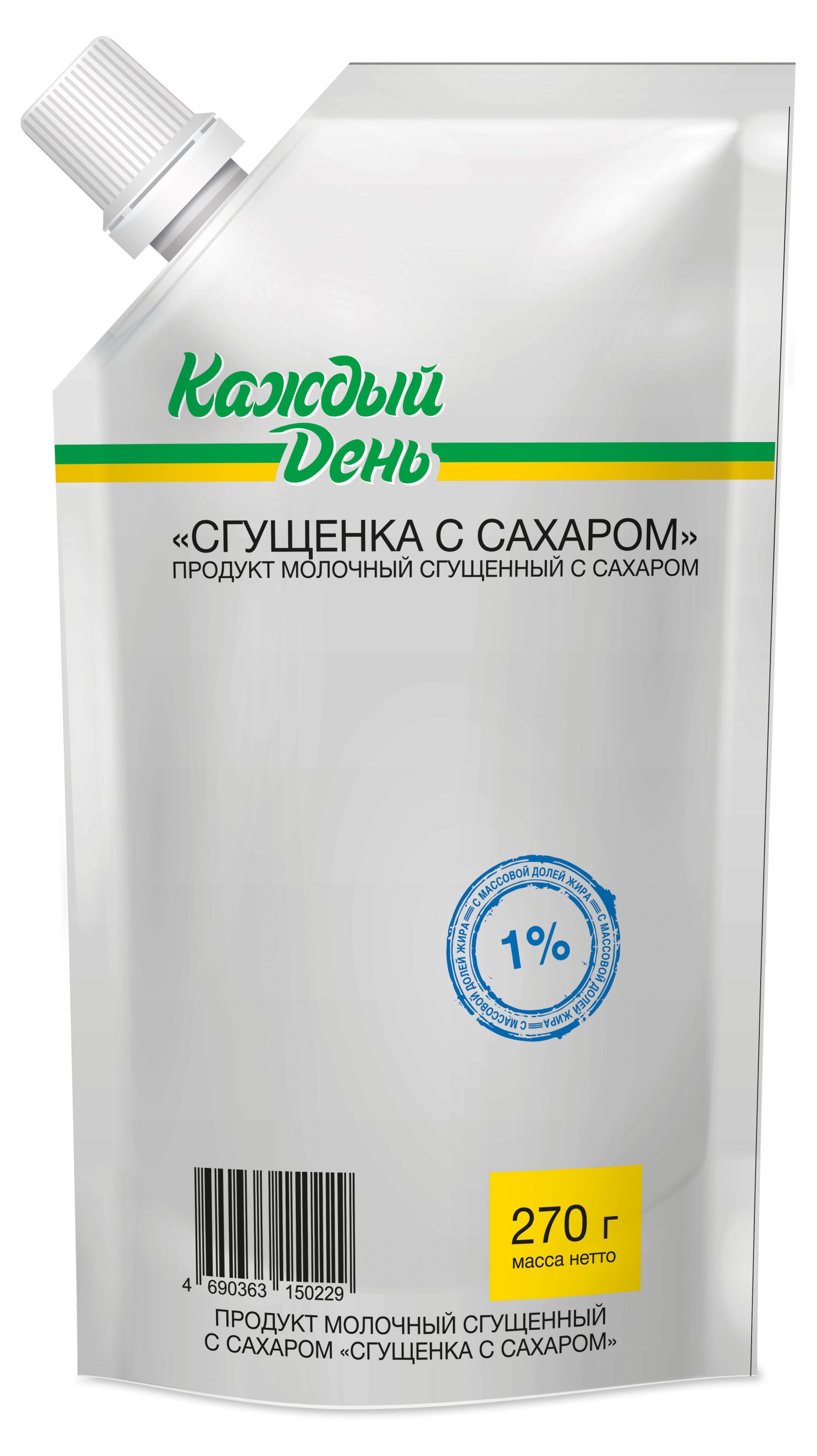 

Продукт молочный сгущенный Каждый День сгущенка с сахаром 1% БЗМЖ, 270 г