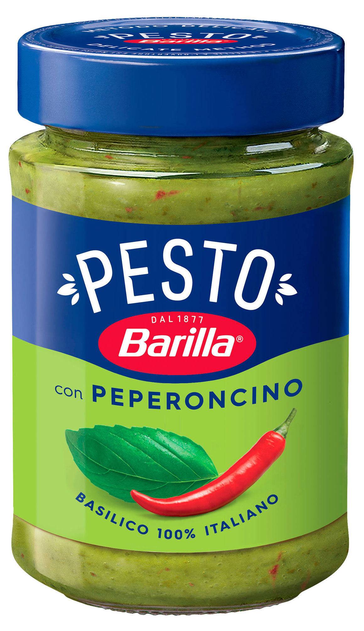 Изображение товара Соус Barilla Pesto Basilico e Peperoncino с базиликом и перцем чили, 195 г