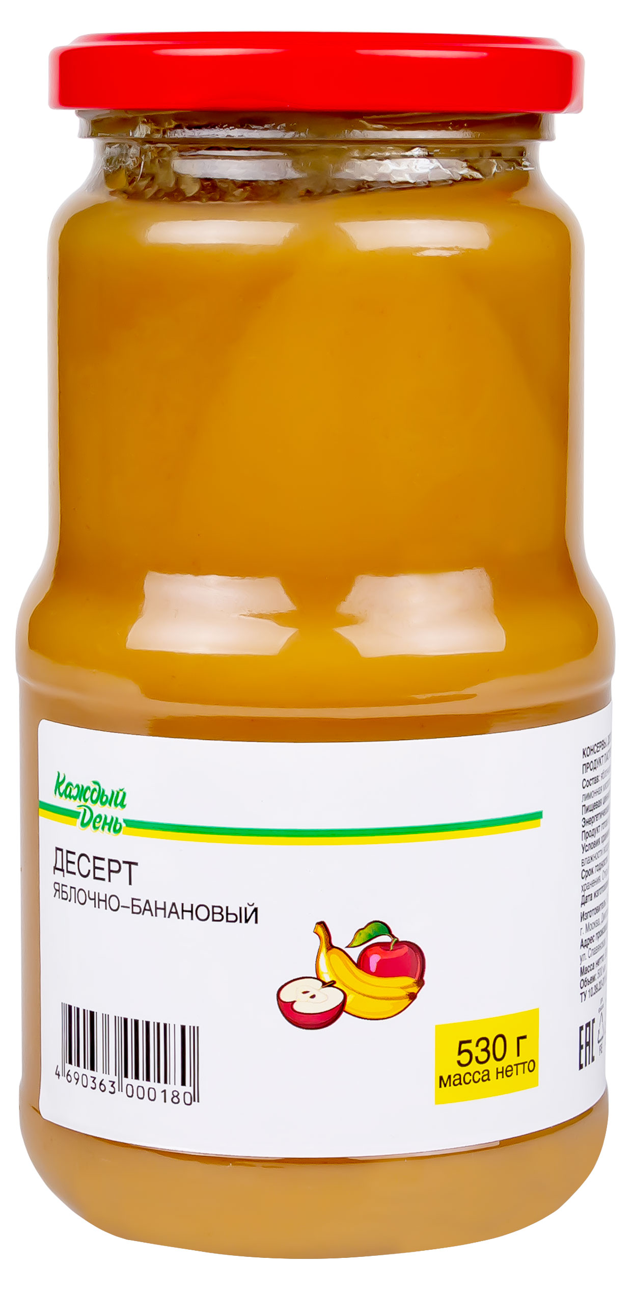 

Десерт Каждый день яблоко банан, 530 г