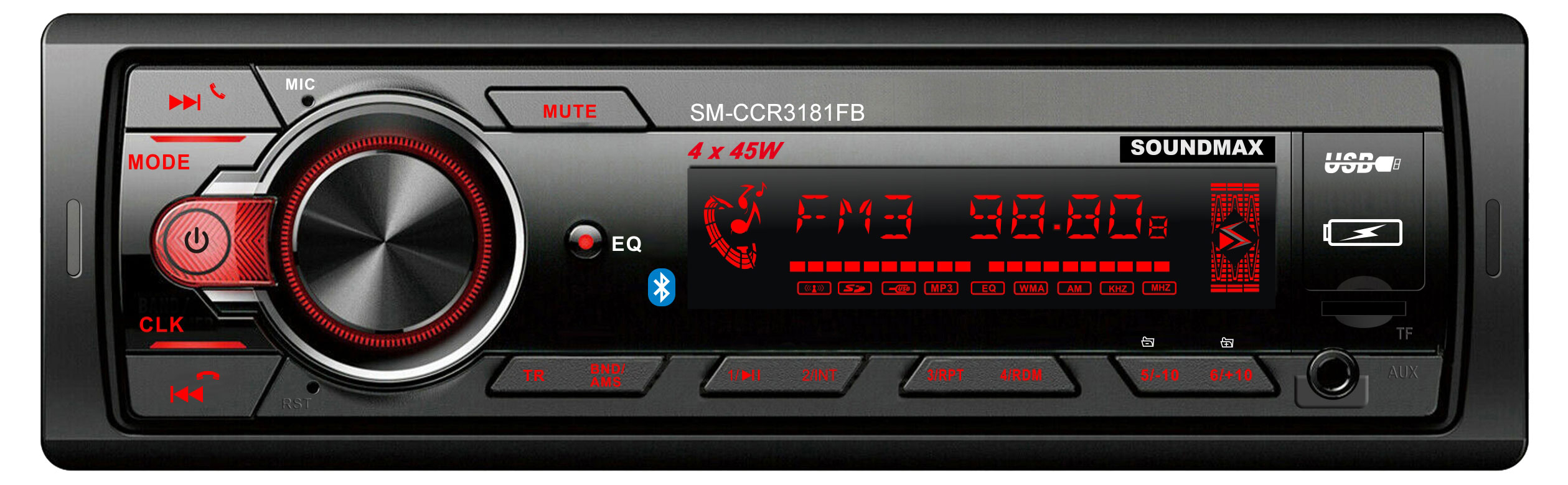 

Автомагнитола Soundmax SM-CCR3181FB