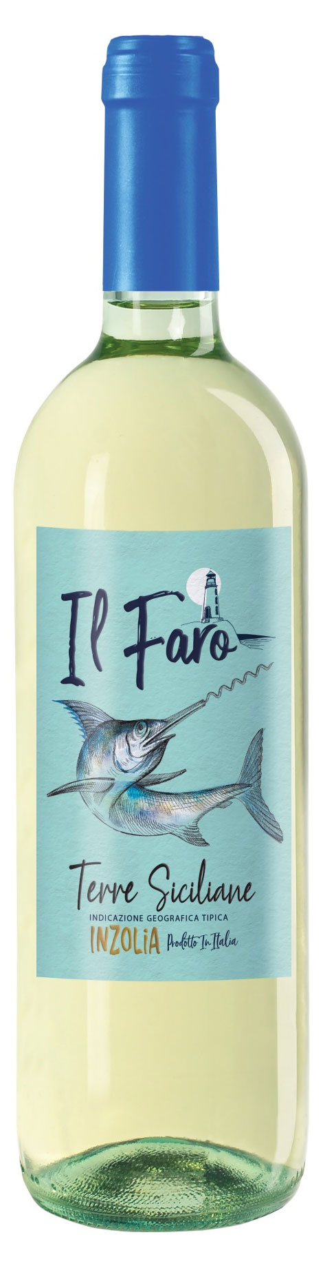 

Вино IL Faro Inzolia белое сухое Италия, 0,75 л