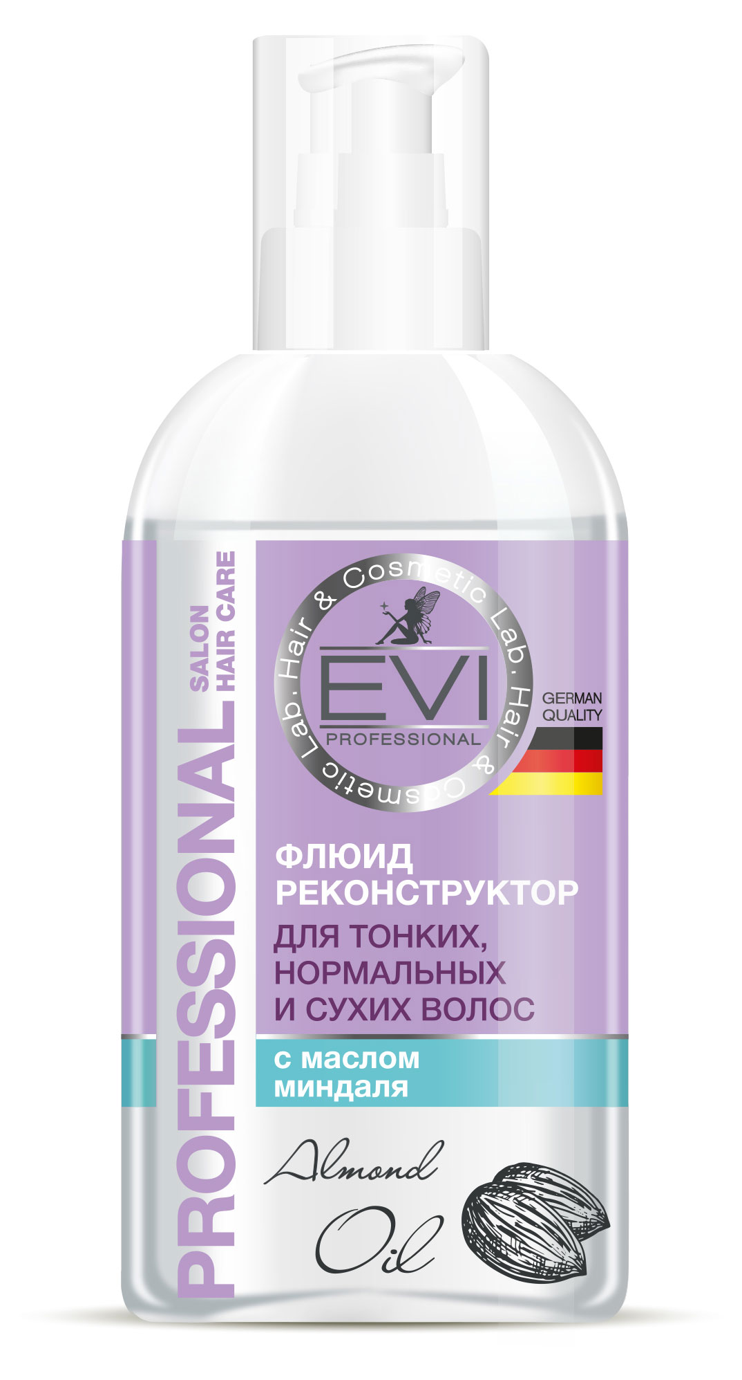 

Флюид-реконструктор для волос EVI professional с маслом миндаля, 150 мл