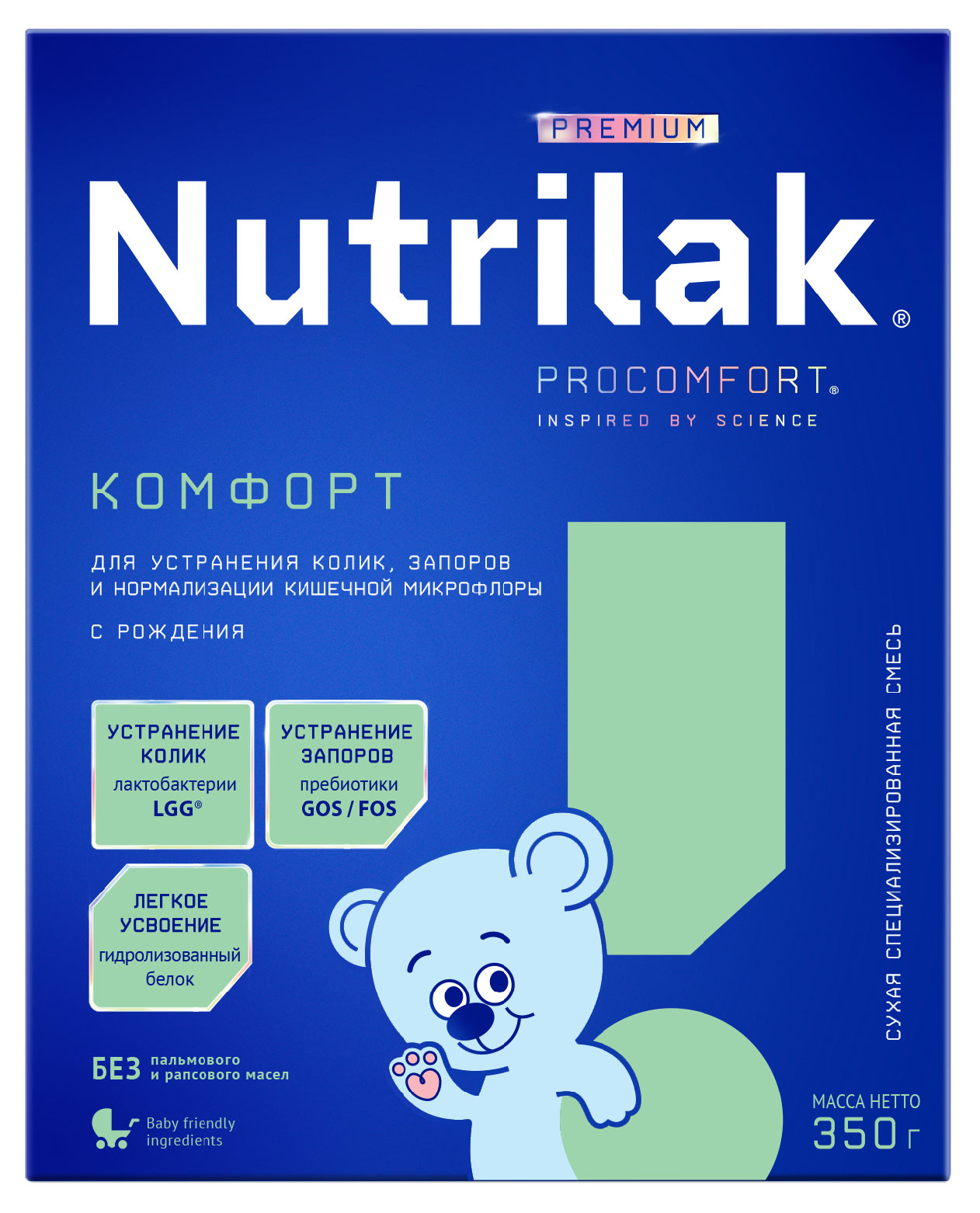 

Смесь сухая Nutrilak Premium Комфорт специализированная с рождения, 350 г