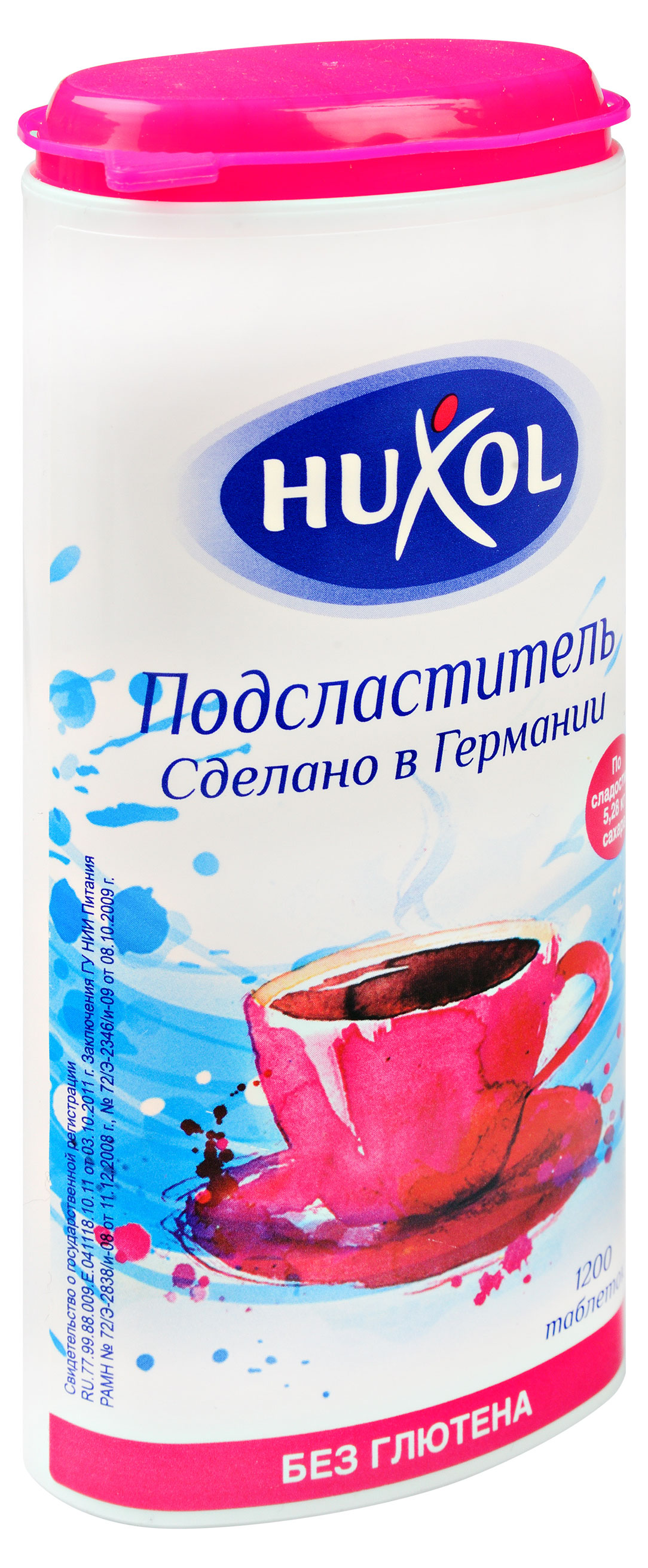 

Заменитель сахара Huxol 1200 таблеток, 72 г