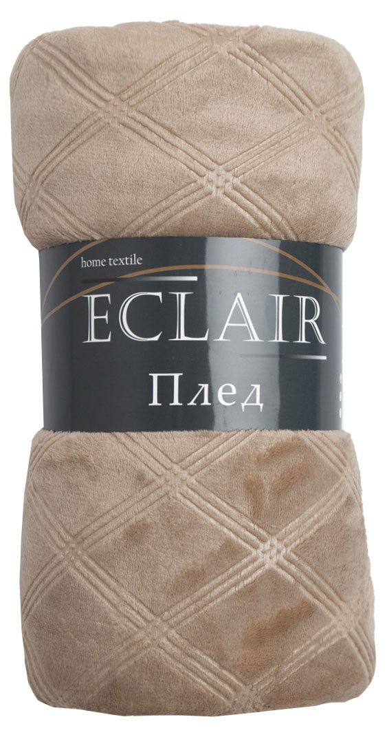 

Плед ECLAIR Клетка серо-бежевый, 150х200 см