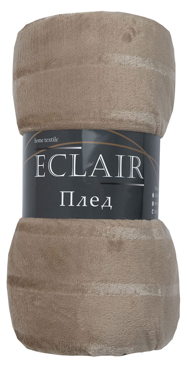 

Плед ECLAIR Страйп серо-бежевый, 200х220 см